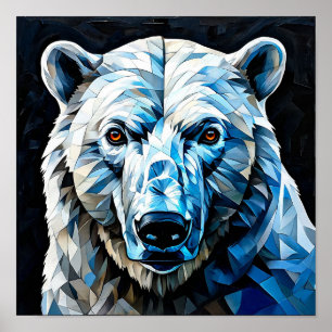 Affiche Ours polaire mignon