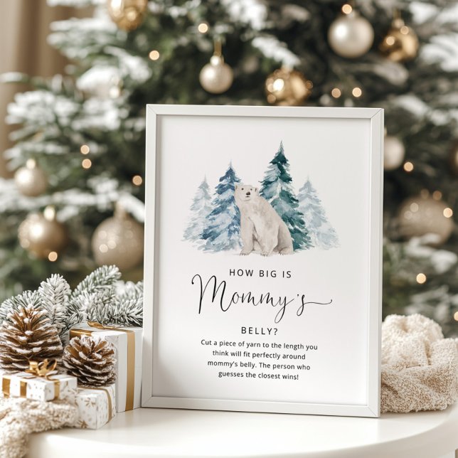 Affiche Ours polaire quelle taille est l'affiche de jeu ve (Créateur téléchargé)