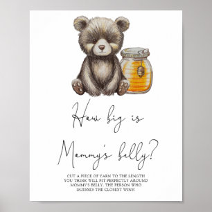 Affiche Ours - Quelle est la taille du ventre de maman jeu