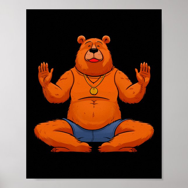 Affiche Ours Yogayogi Bear  (Devant)