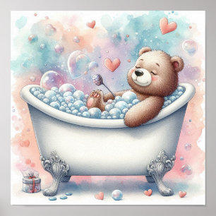Affiche Oursain bain moussant