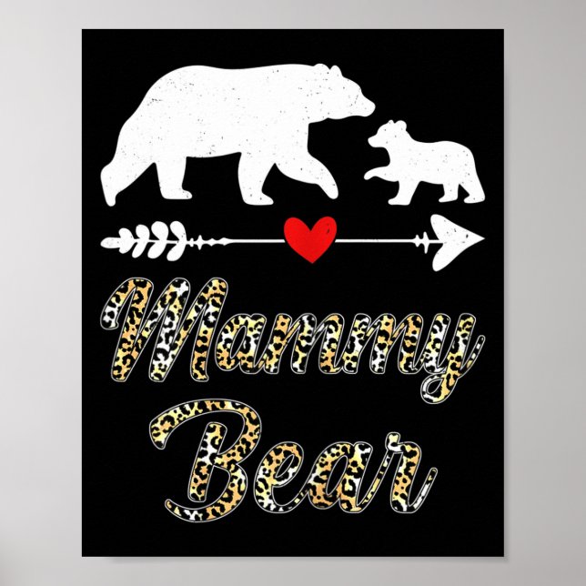 Affiche Ourse maman ours maman léopard amusant ours maman  (Devant)