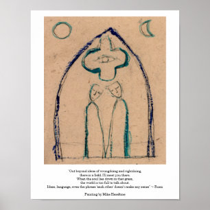 Affiche Out Beyond ideas poem by Rumi