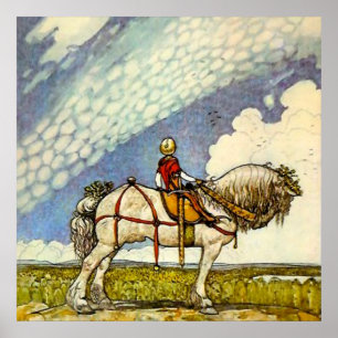 Affiche "Out In the Wide World" par John Bauer