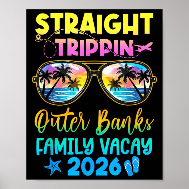Affiche Outer Banks Family Vacay Vacation 2026 Straight Tr (Devant)