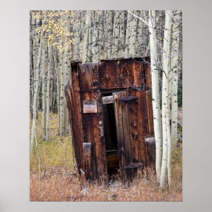Affiche Outhouse russe à Aspen St Elmo Colorado