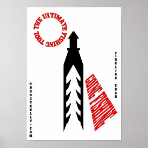 Affiche Outil final de pêche, outil de Slickline, art de