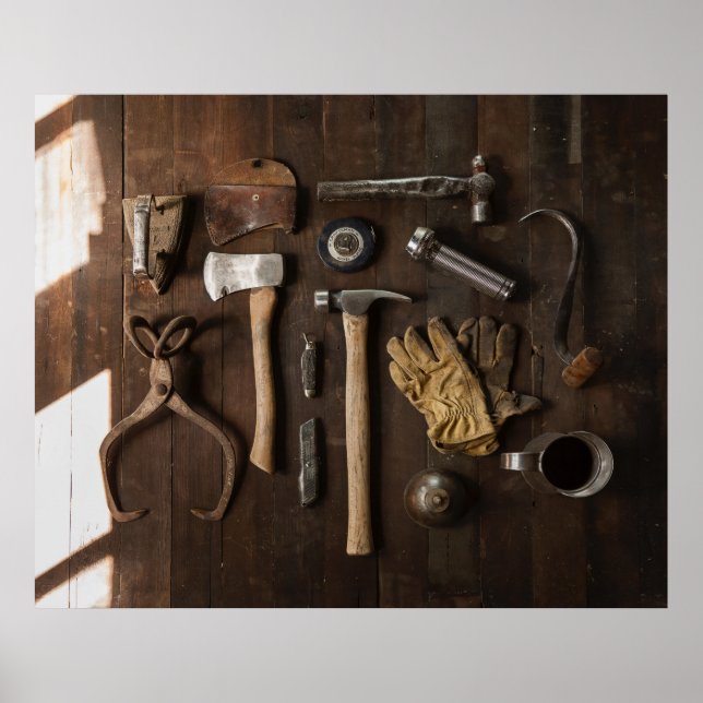 AFFICHE OUTILS ANCIENS (Devant)