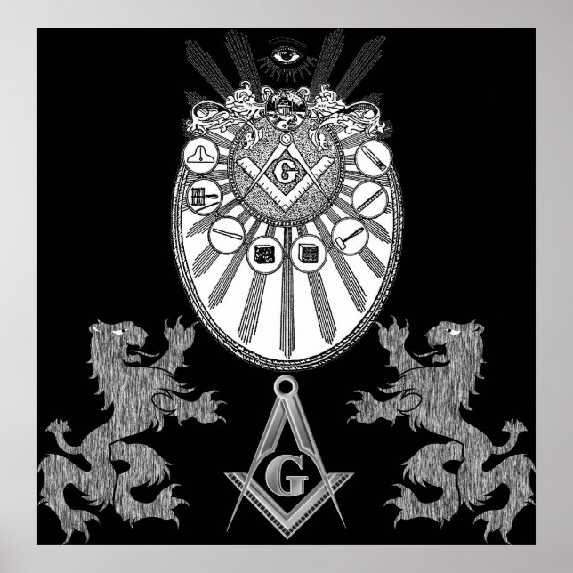 Affiche Outils de travail et Lions (Devant)