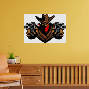 Affiche Outlaw de Cowboy