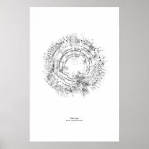 Affiche Outre du personnel : Alléluia (noir)