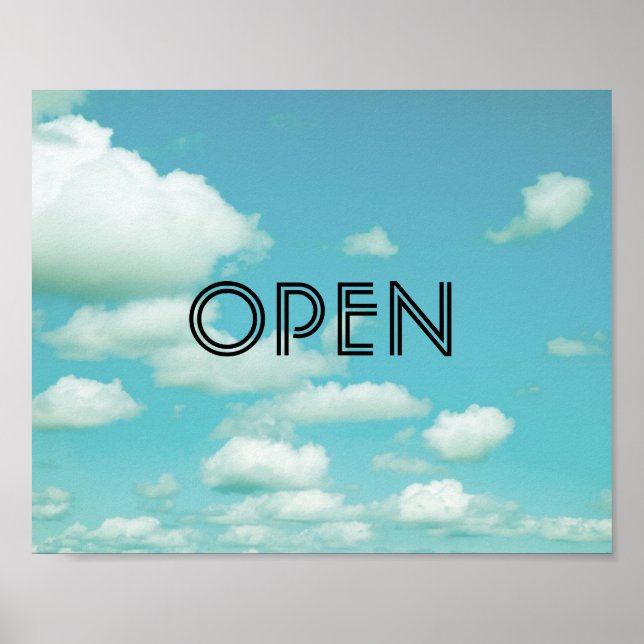 affiche ouverte sur l'art photo blue sky (Devant)