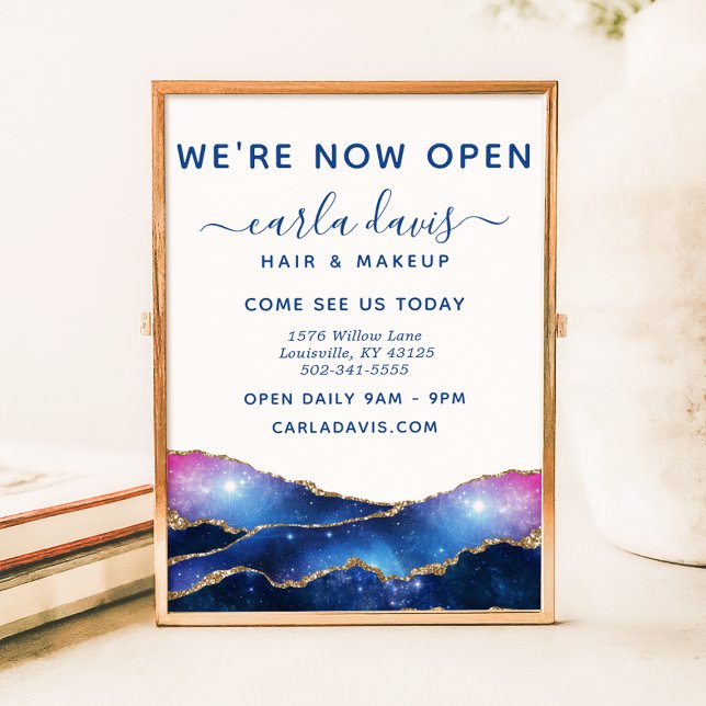 Affiche Ouverture officielle du Salon Agate Galaxy Celesti (Créateur téléchargé)