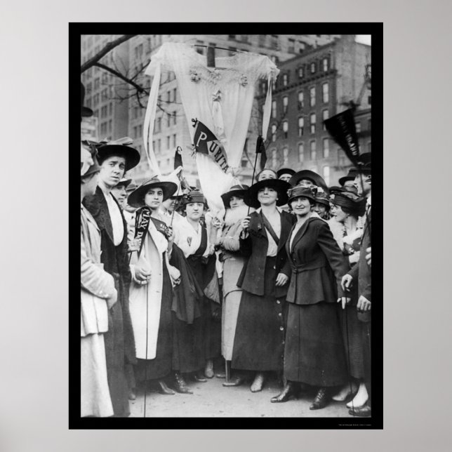 Affiche Ouvriers du vêtement de parade NYC 1916 (Devant)