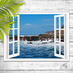 Affiche Porte vue sur mer - Poster photographie