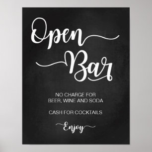 Affiche Ouvrir le panneau Mariage de barre   Signes de cal