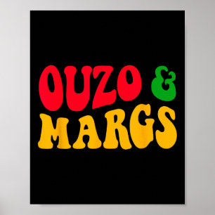 Affiche Ouzo Et Margs Drôle Cinco De Mayo Grec Orthodoxe