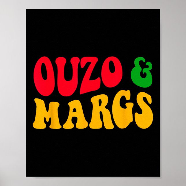 Affiche Ouzo Et Margs Drôle Cinco De Mayo Grec Orthodoxe (Devant)