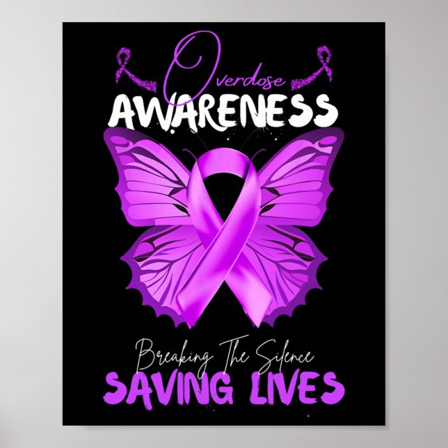 Affiche Overdose Awareness Month Breaking The Silence Savi (Devant)