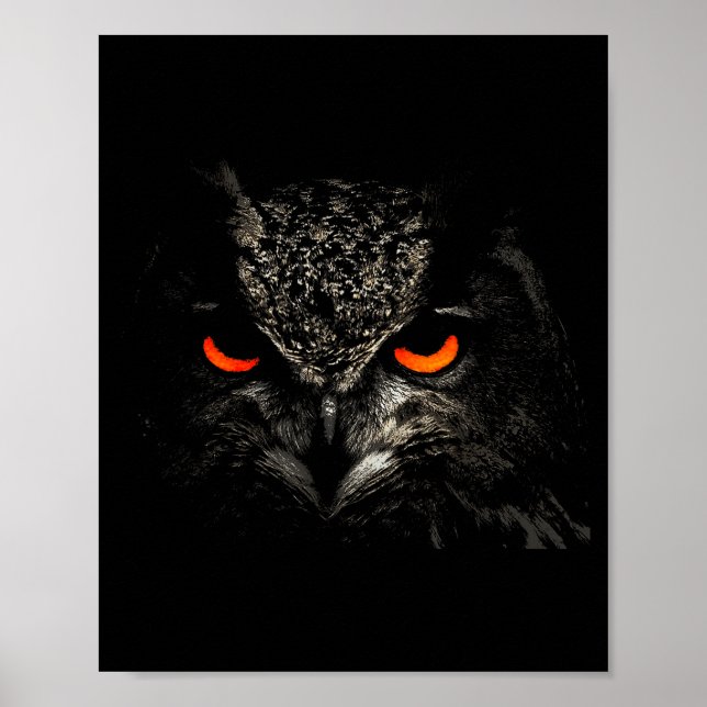 Affiche Owl Retro Eye Men Women Kids Gift Apparel  (Devant)