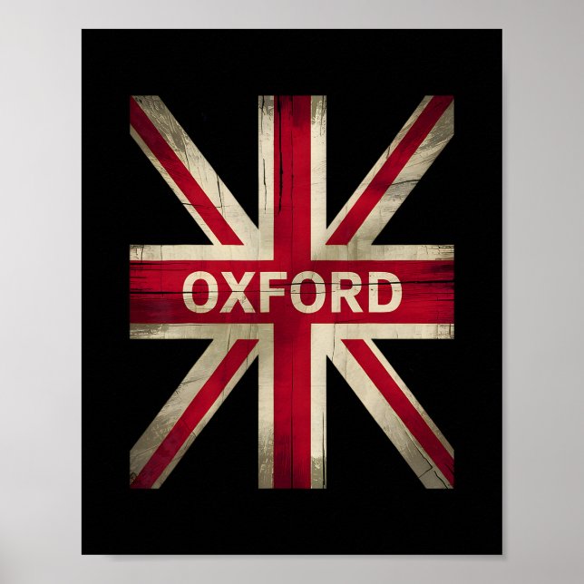 Affiche Oxford England Britain Uk History Vacation Souveni (Devant)
