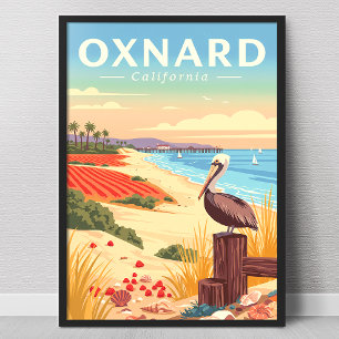 Affiche Oxnard Californie vintage