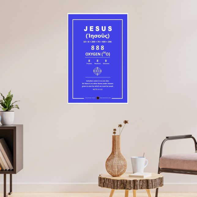 Affiche Oxygène Jésus 888 (Salon 3)