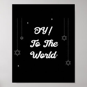 Affiche Oy ! Pour le monde drôle cadeau de Hanukkah