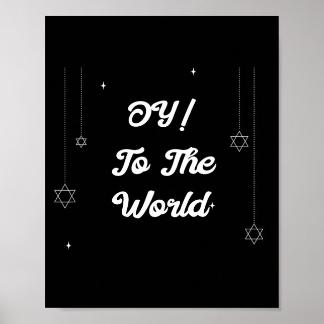 Affiche Oy ! Pour le monde drôle cadeau de Hanukkah  (Devant)