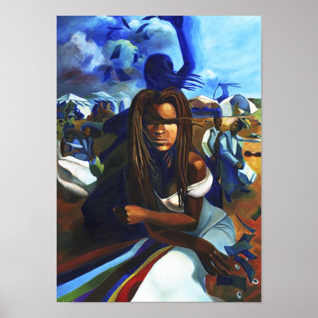 Affiche Oya sur la Place du Marché (Devant)