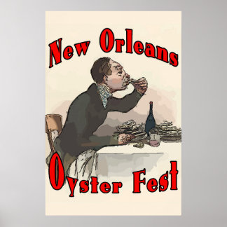 Affiche Oyster Festival, La Nouvelle-Orléans, LA
