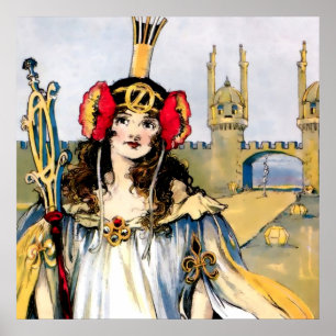 Affiche "Ozma of Oz" de John R Neill