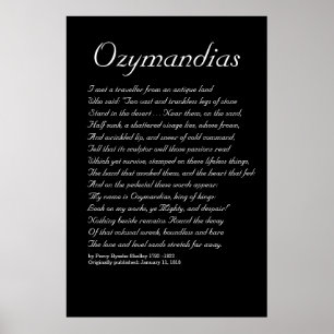 Affiche Ozymandias