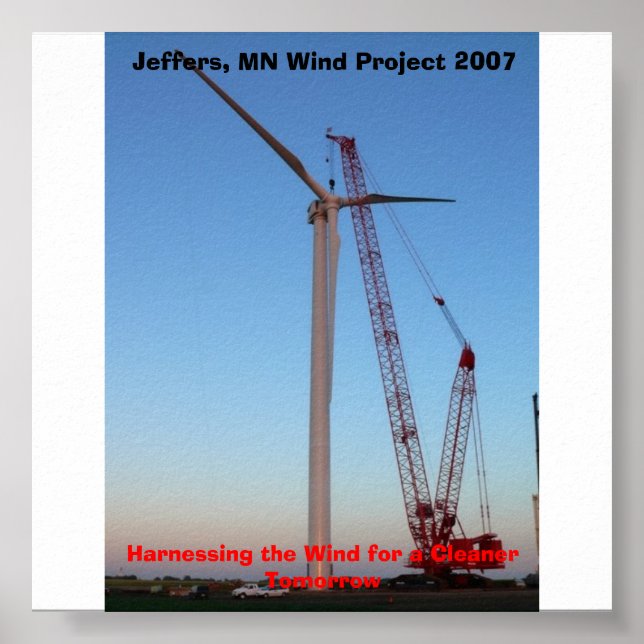 Affiche P1050450, Jeffers, MN Wind Project 2007, Harnes... (Devant)