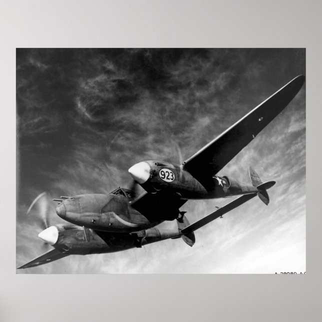 Affiche P-38 Éclair (Devant)