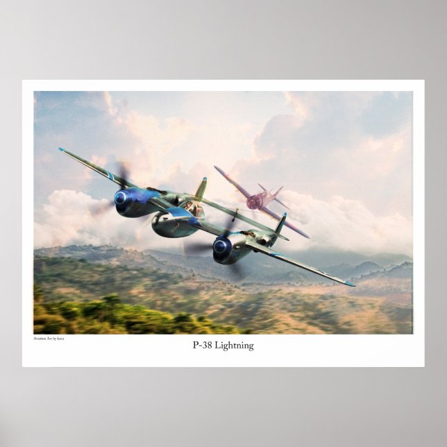 Affiche P-38 Éclair (Devant)