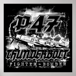 Affiche P-47 Thunderbolt