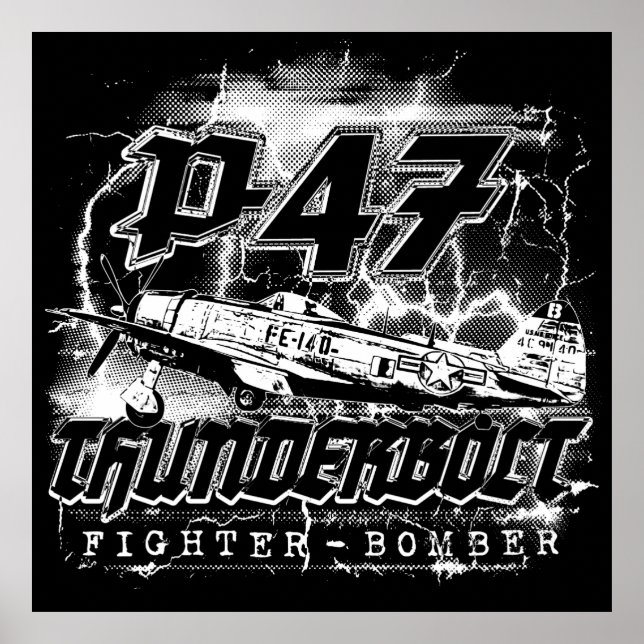 Affiche P-47 Thunderbolt (Devant)