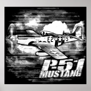 Affiche P-51 Mustang