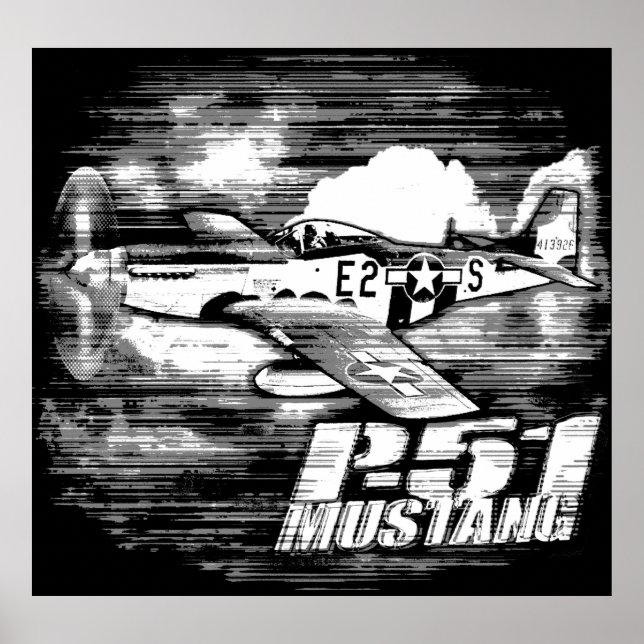 Affiche P-51 Mustang (Devant)