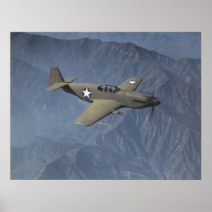 Affiche P-51 Mustang