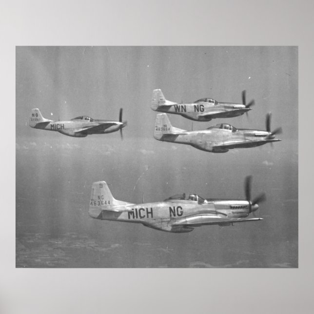Affiche P-51 Mustangs (Devant)