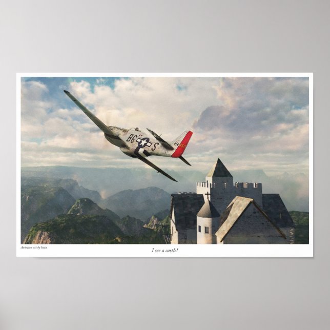 Affiche P-51D Mustang (Devant)