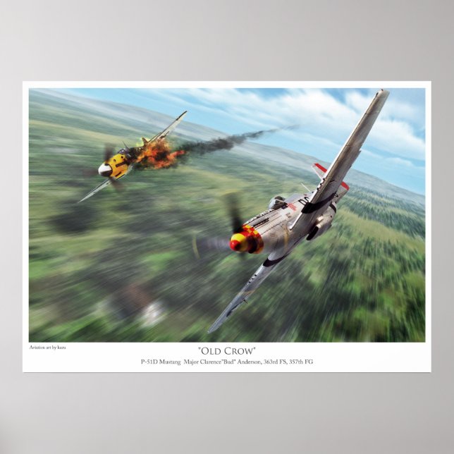 Affiche P-51D Mustang (Devant)