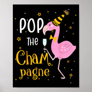 Affiche P Le Champagne C'est la Nouvelle Année! Drôle de F