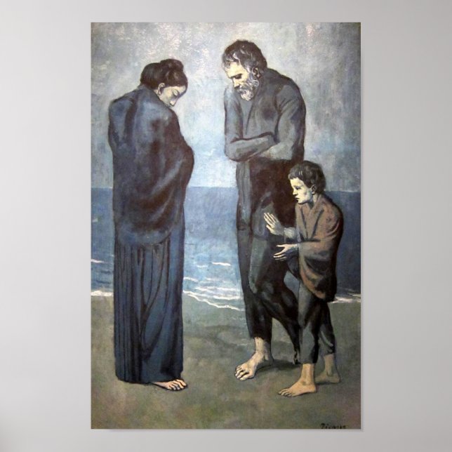 Affiche Pablo Picasso - La tragédie, 1903 (Devant)