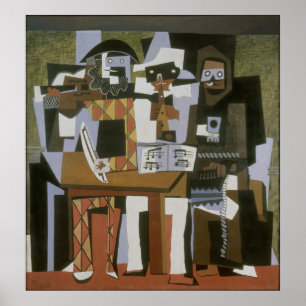 Affiche Pablo Picasso - Les Trois Musiciens