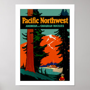 Affiche Pacifique Nord-Ouest