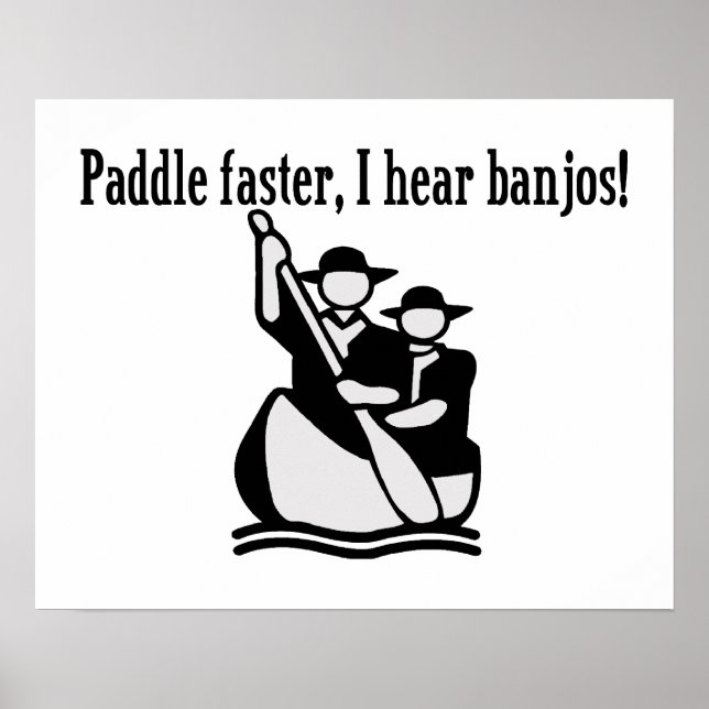 Affiche Paddle plus vite j'entends Banjos (Devant)