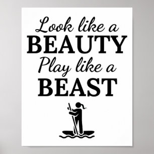 Affiche Paddleboard : On dirait un jeu de beauté comme une